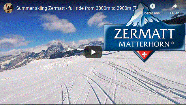 sommerskifahren alpen