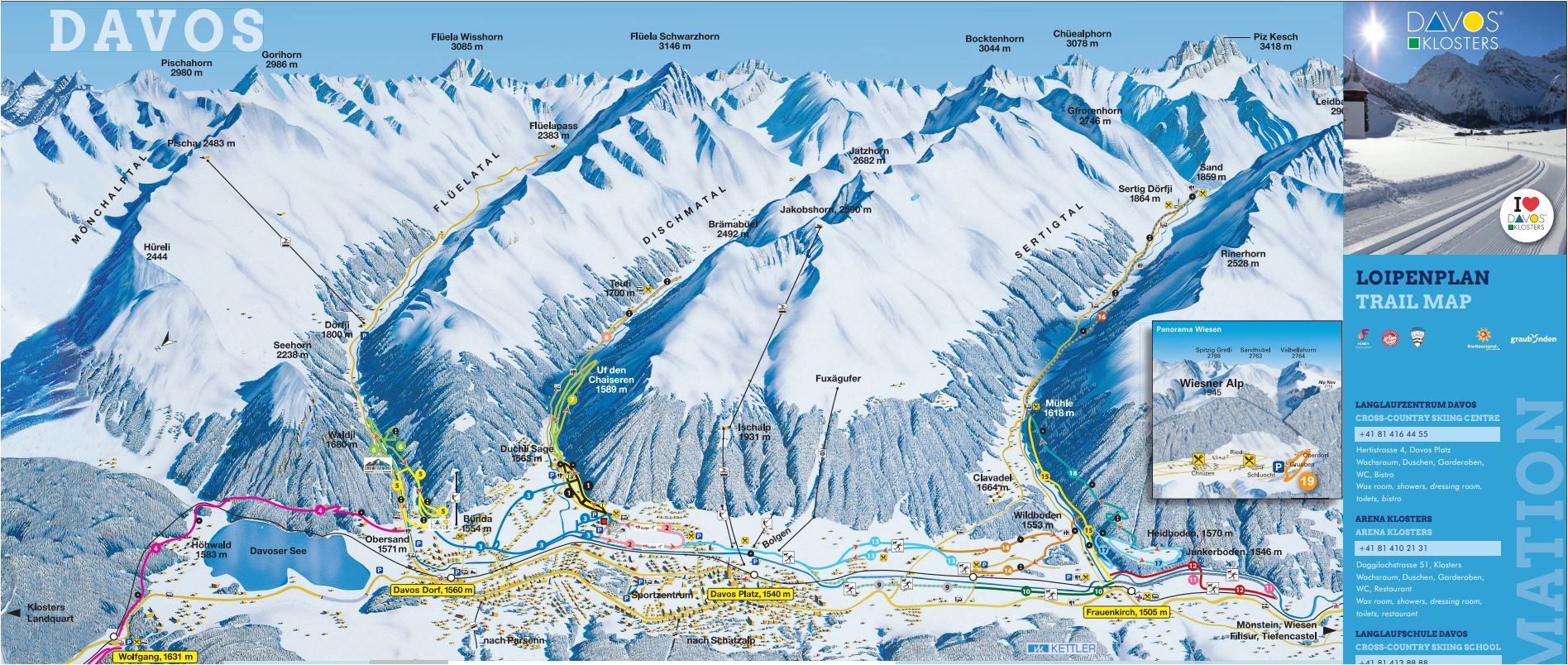 langlauf loipen graubünden