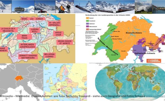 Skigebiete Schweiz Geografie
