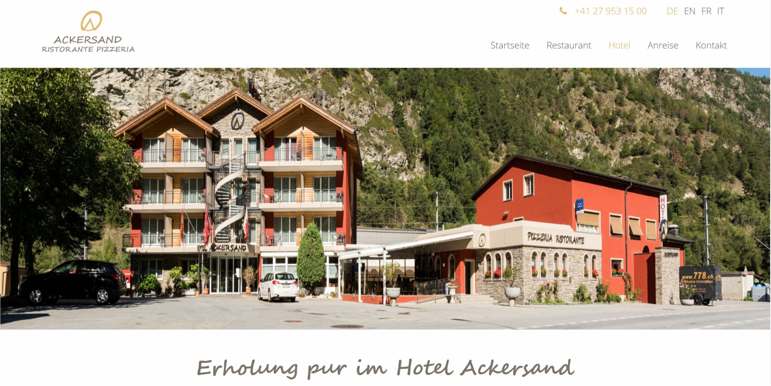 gutes hotel nähe zermatt und saas-fee