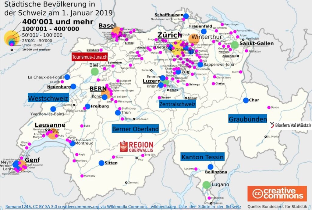 karte Schweiz PDF